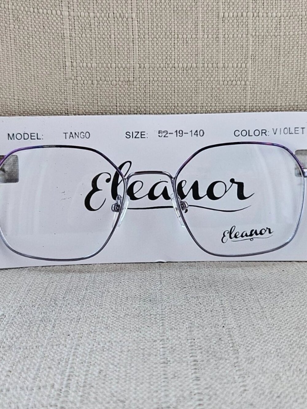 Eleanor Tango Women Eyeglasses Frame Violet Eyewaer Glasses Frame only NWT